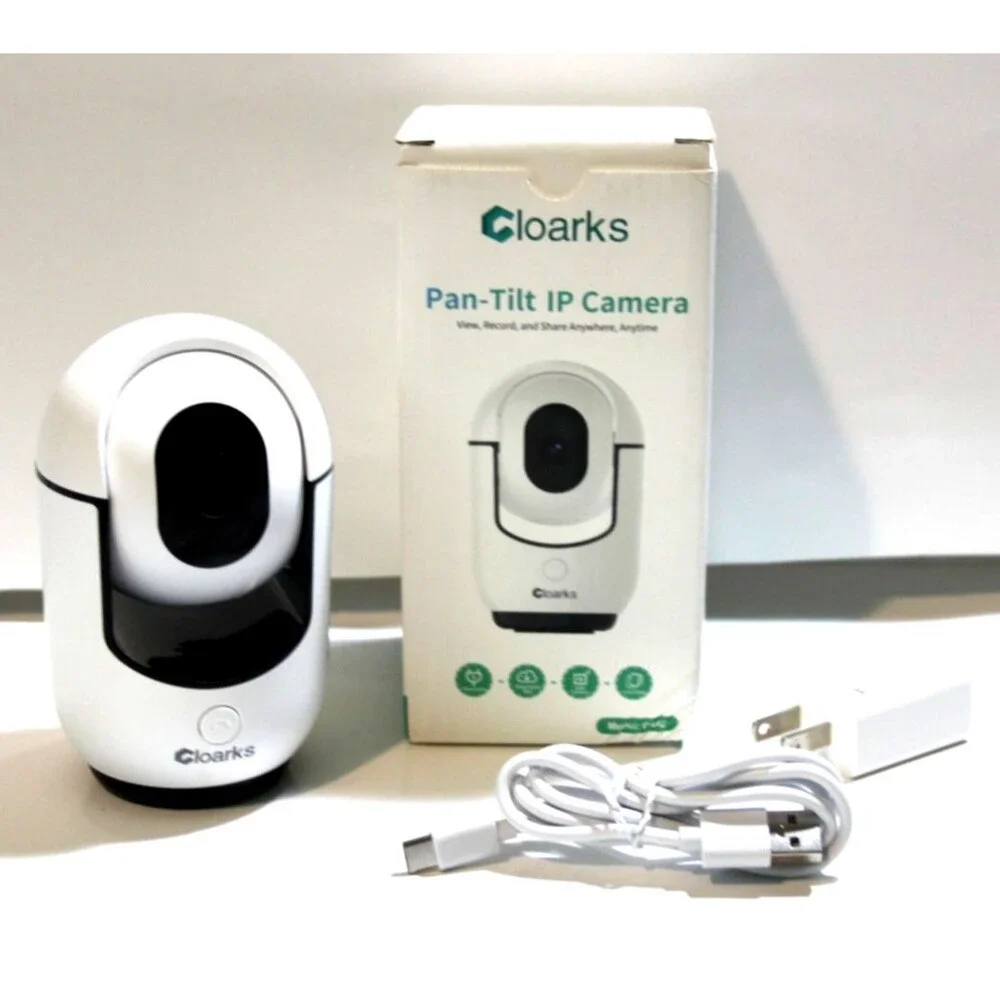 Cloarks CA42 Wireless Night Vision Pan Tilt Full HD IP Security Camera White